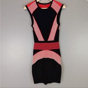 OHNE TITEL SHEATH BODY CON DRESS. COLORBLOCK PATTERN. CREW NECK, NWOT